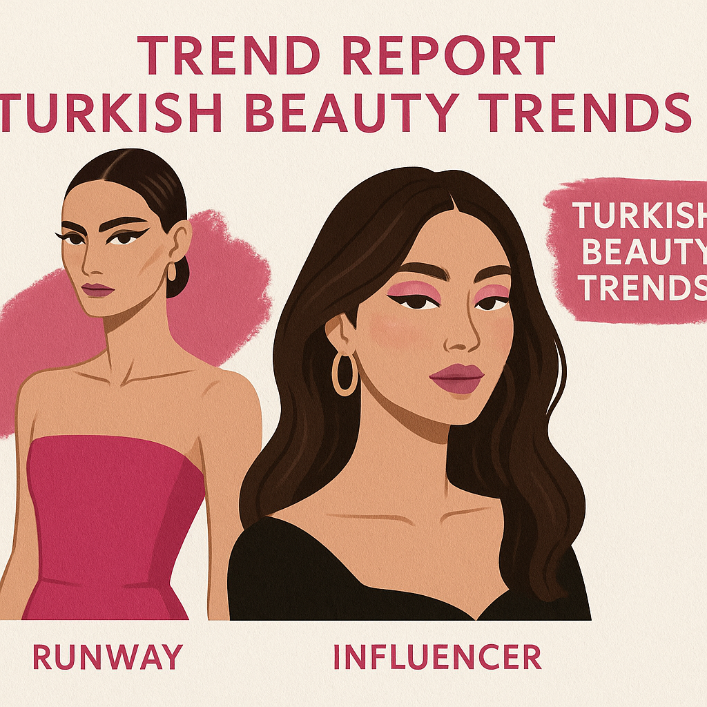 Trend raporları ve makyaj trendleri, podyum ve influencer stilleri